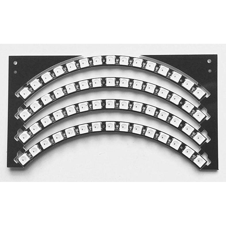 WS2812-60位全彩驱动LED 彩灯 Ring Wall Clock 环形灯1/4