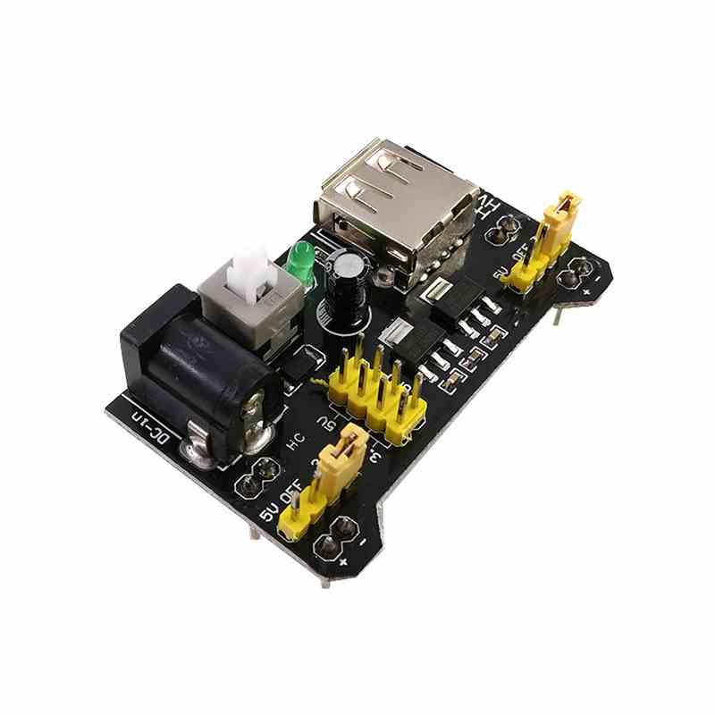 面包板专用电源模块 MB-102电源板 双路5V/3.3V输出 直流稳压模块