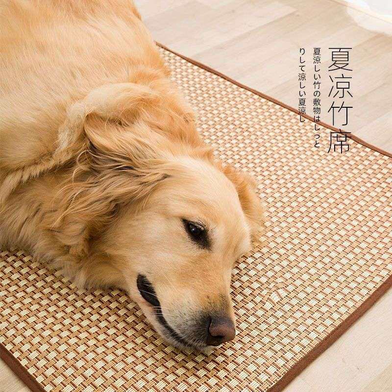 夏季宠物凉席狗狗竹席凉垫夏季藤席狗窝宠物凉席草席狗垫猫垫通用