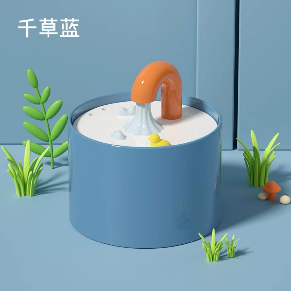猫咪陶瓷饮水机自动循环流动喝水不湿嘴宠物饮水器狗狗水盆猫用品