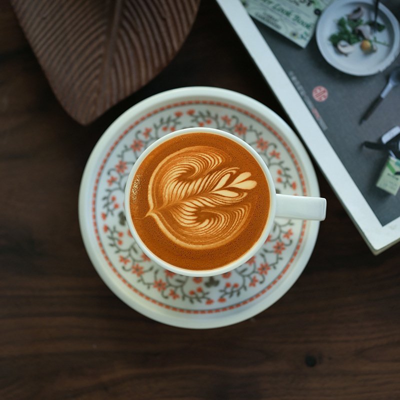 土耳其风格陶瓷咖啡杯高颜值下午茶拉花杯子轻奢高级感马克杯定制图片