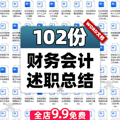 财务会计年度工作总结报告计划部门出纳年终述职汇报年报word范文