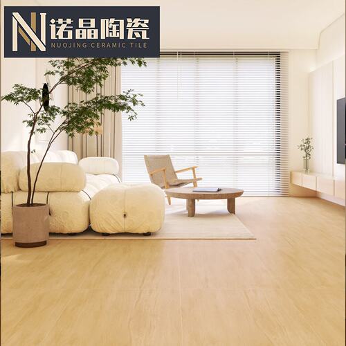 天鹅绒柔光木纹砖600x1200客厅卧室仿实木地砖书房鱼骨纹瓷砖广东