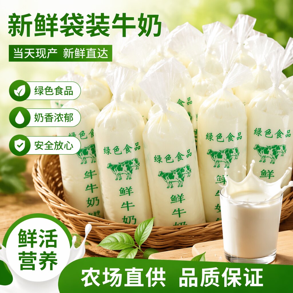 食品级加厚一次性鲜奶豆浆袋