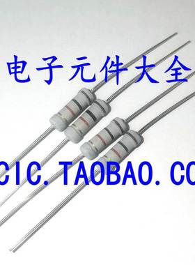 5% 1W 碳膜电阻 2.4K 2400欧 色环电阻 5% 精度 16.02元有400只