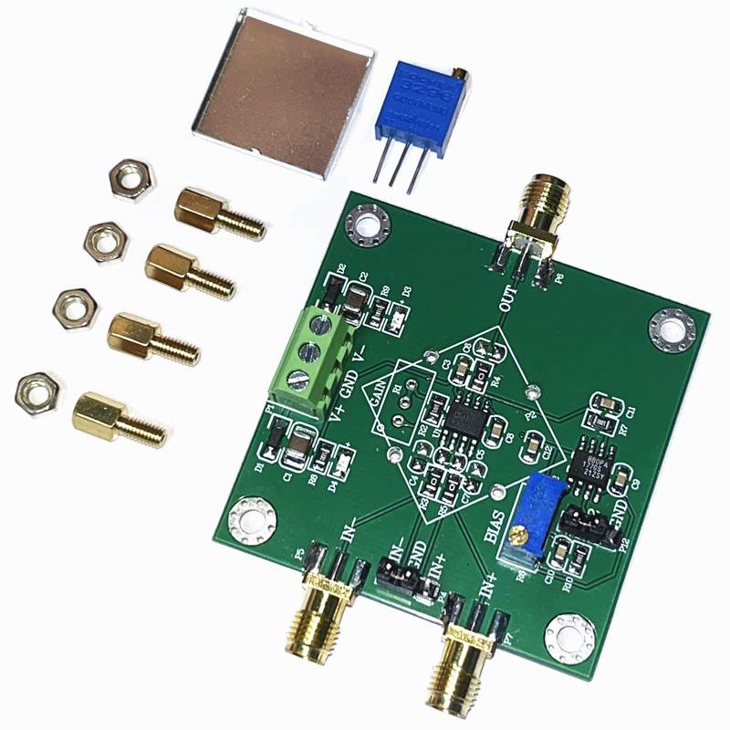 仪表放大器AD8421/AD8429微小信号毫伏微伏电压放大模块单端/差分