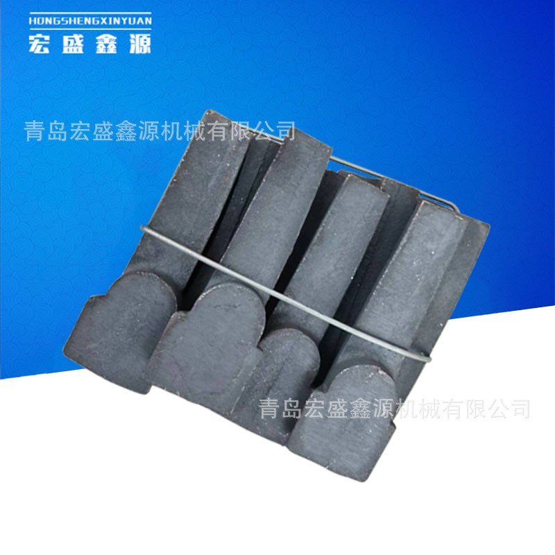 青岛抛丸机Q036曲线叶片高铬合金铸造材质喷砂机械选宏盛鑫源