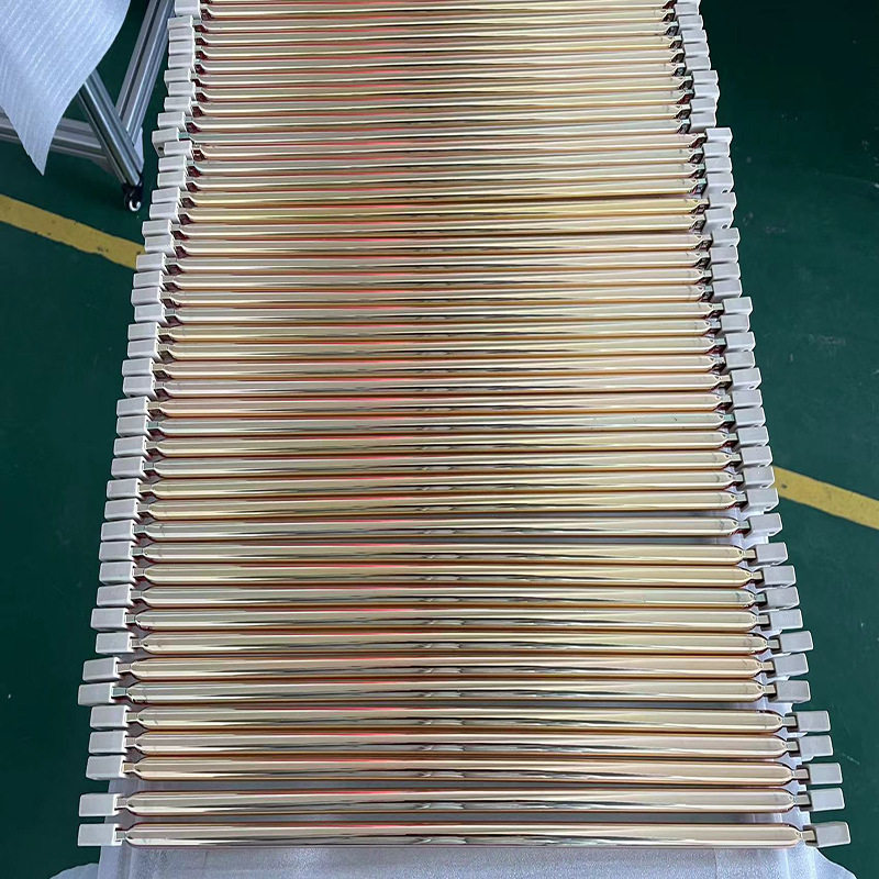 汽车内饰烤漆房加热管烘干固化红外线加热管短波钨丝加热灯管工厂
