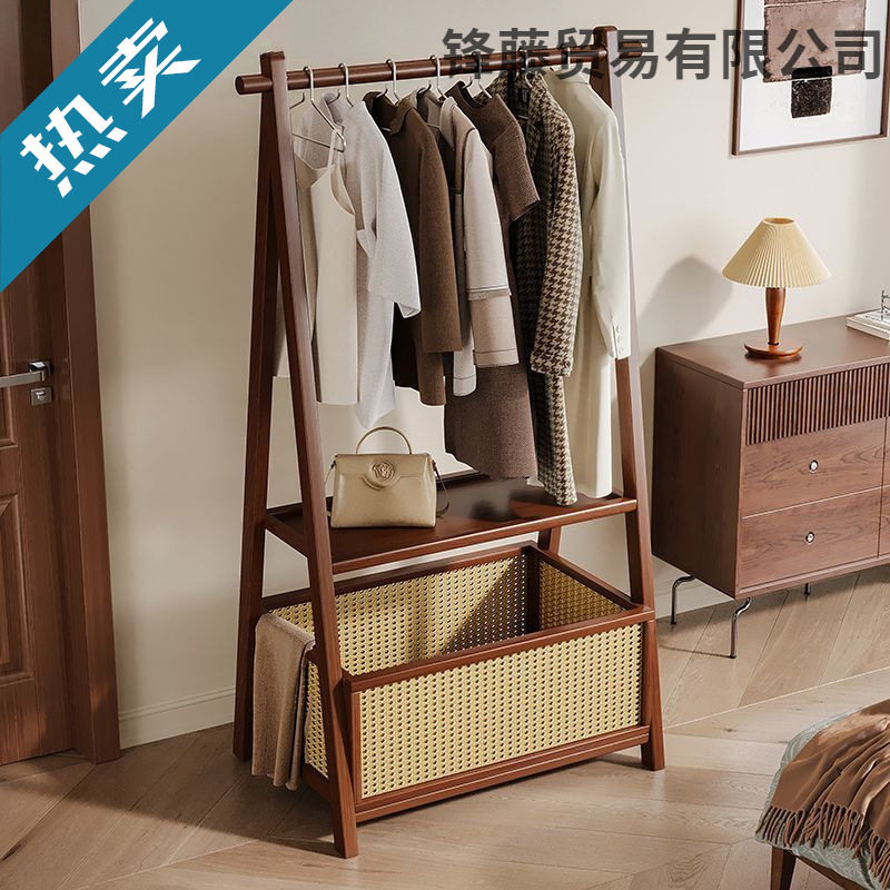衣架落地卧室家用挂衣架房间立式多功能简易衣服收纳小架子置物架