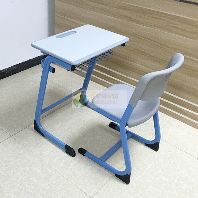 塑钢学生课桌椅中小学高中固定课桌椅单人课桌椅学校辅导班课桌椅