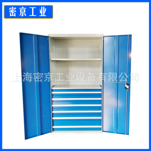 厂家重型工具柜车间用工具柜双开门抽屉式铁皮柜带挂板置物柜