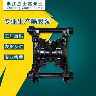 QBY 25Z铸铁气动隔膜泵耐磨杂质输送泵DN25隔膜往复泵高扬程