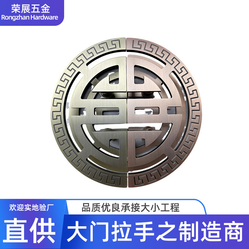 半圆大门拉手实木玻璃门批发