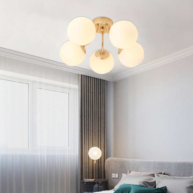 走廊吸顶灯现代简约装饰魔豆夜灯铁艺烤漆卧室客厅阳台过道吊灯