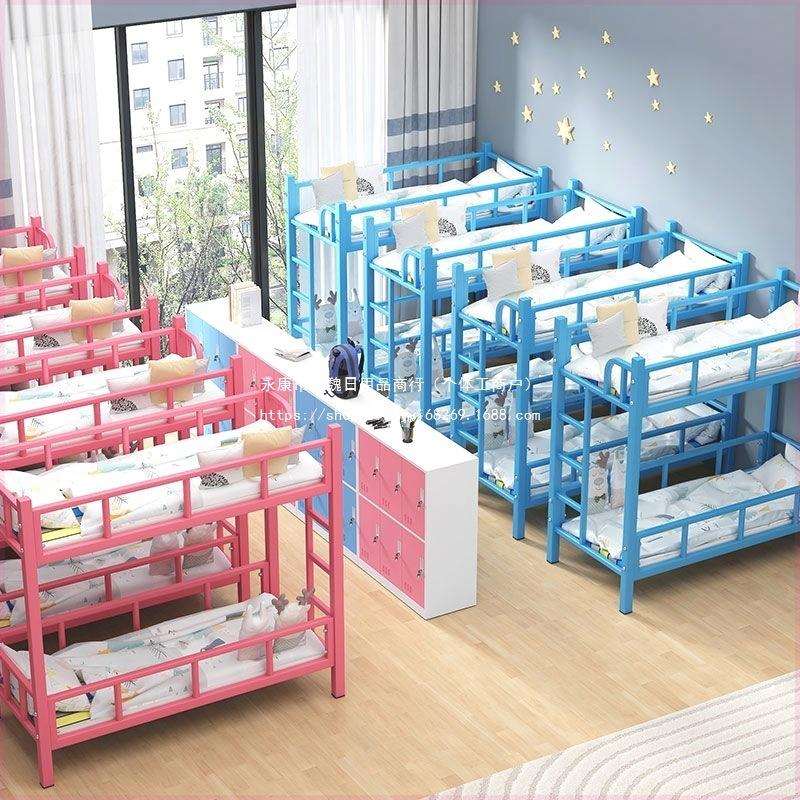 小学生托管班上下床幼儿园小餐桌辅导午睡双层儿童午托高低上下铺