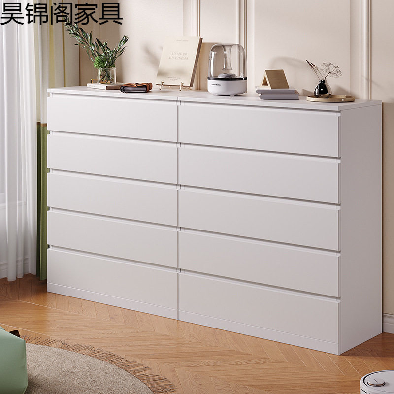 简约现代抽屉式收纳八斗柜