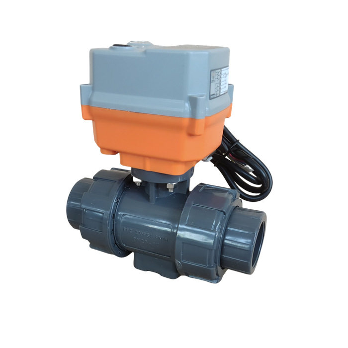 1/2"-4" UPVC 电动由令球阀 电动球阀 开关型 DC24V AC110V 230V