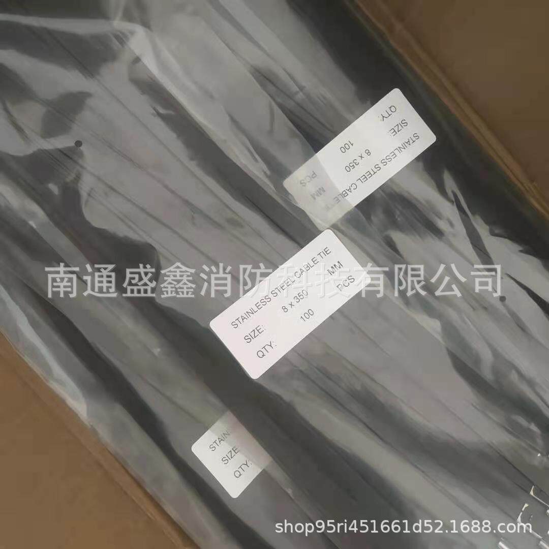 船用不锈钢扎带FZ550GSP表面喷塑处理防锈锁紧磨砂滚珠设计扎带