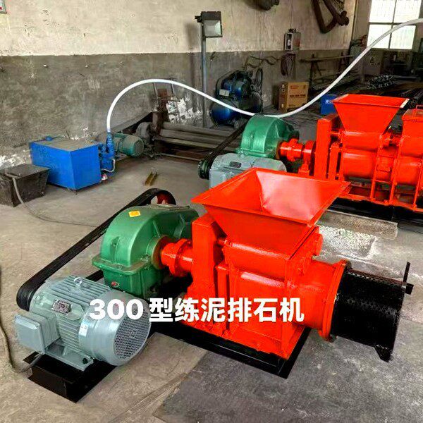 陶瓷真空练泥机小型粘土制砖机挤出机全自动260空心制砖机设备