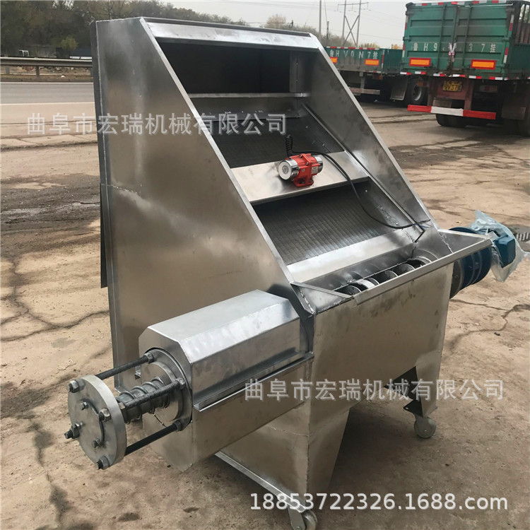 粪便出水脱水机养殖场猪屎挤水机 鸭粪脱水机设备固液分离机批发