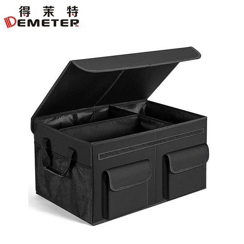 可折叠带盖防水防滑车载收纳箱