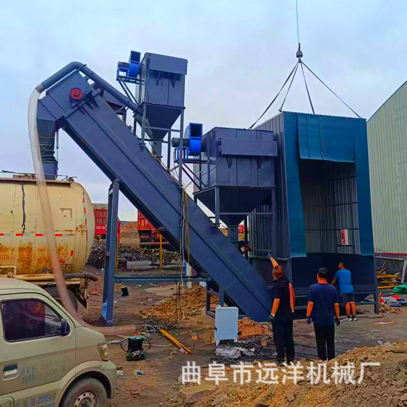 集装箱卸灰机移动式卸灰机粉煤灰装车机双除尘罐车装灰机