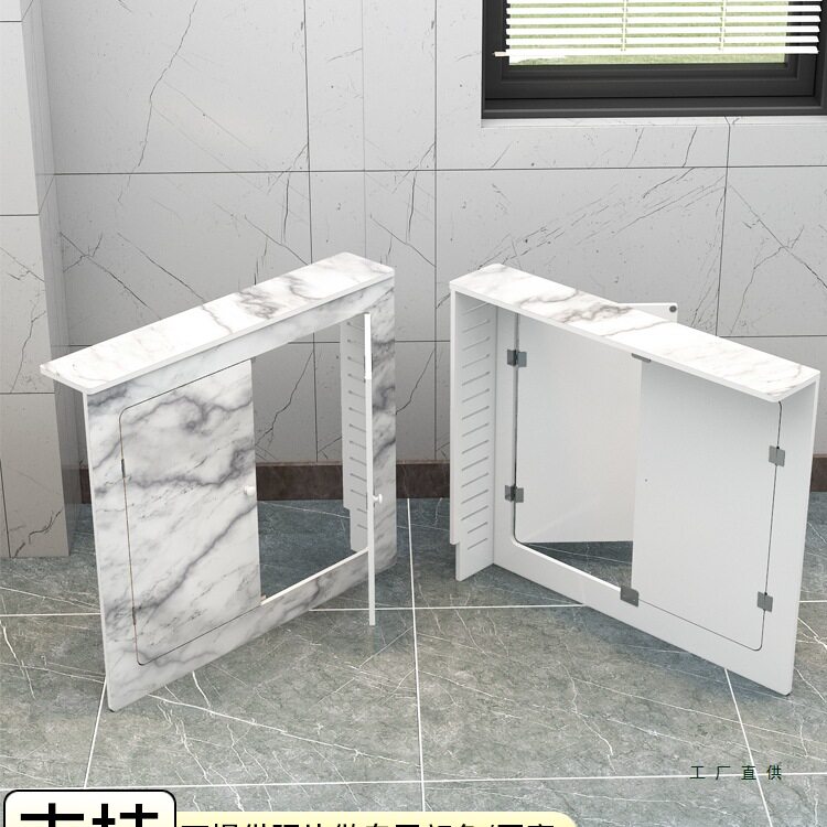 地暖分水器遮挡罩暖气片遮丑柜厨房卫生间防水遮挡板阀门遮丑箱罩