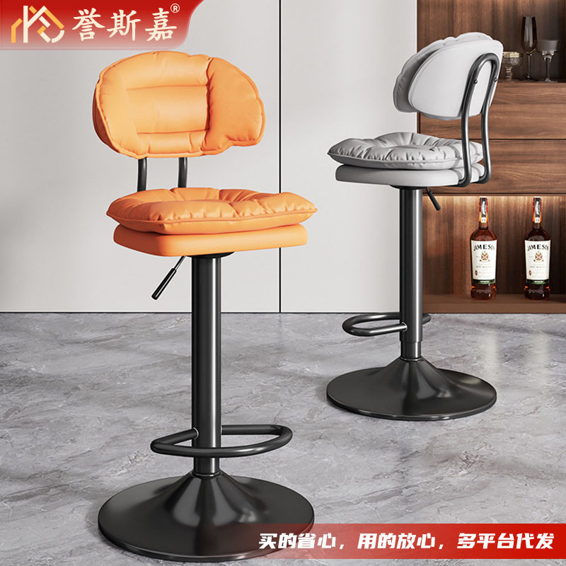 酒吧椅批发升降美容高脚凳家用旋转专用大工凳前台咖啡厅靠背吧凳