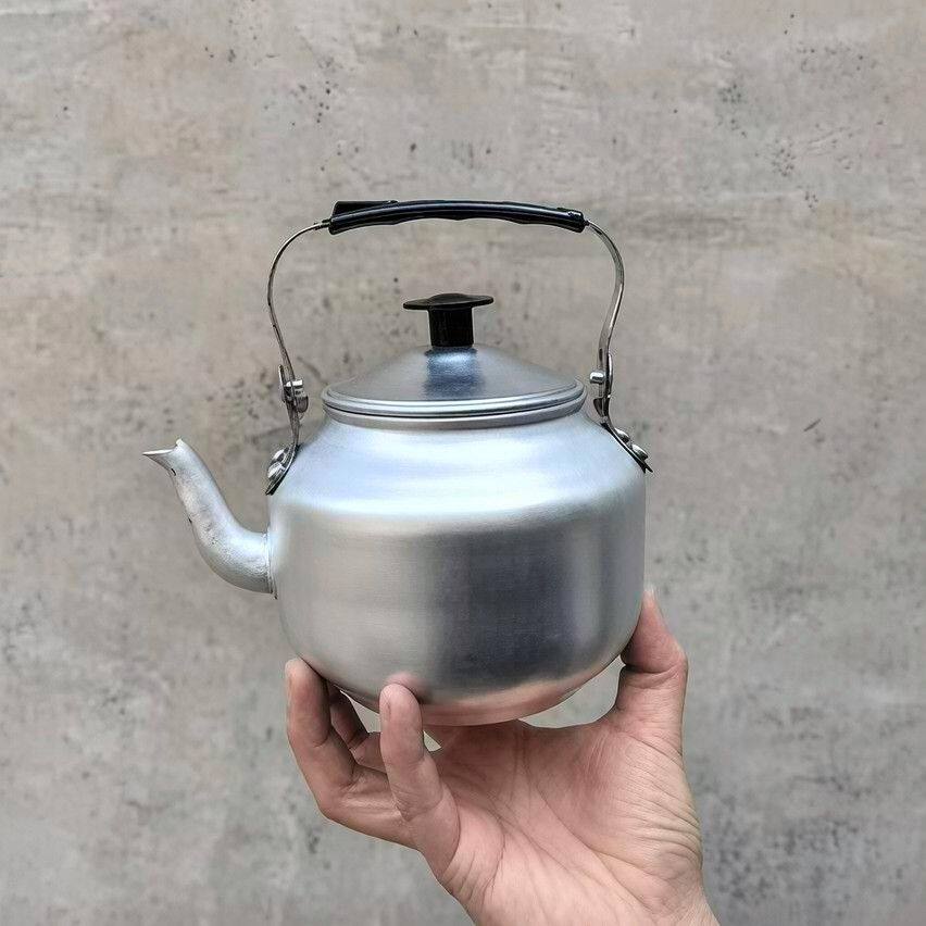 老式复古小铝壶家用户外餐厅炭火围炉迷你泡茶茶壶饭店水壶