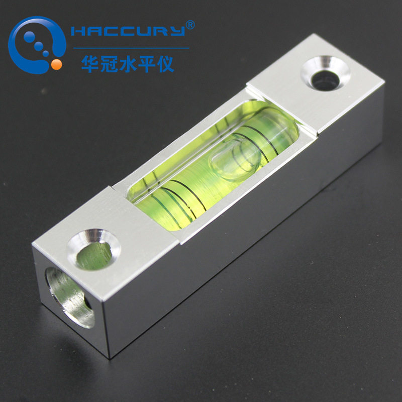 带强磁性条式水平仪长条状金属水准泡珠迷你小型水平泡水平尺