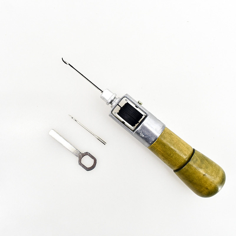 家用皮革工具包箱缝线手缝机 DIY手动植鞣皮手缝器现货供应