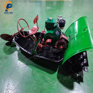 乘坐式平原丘陵机耕船 水陆两用农用土地耕作整机 柴油水田机耕船