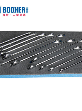 Booher宝合手动工具12件套两用扳手组套BH1803006 机修汽修工具组