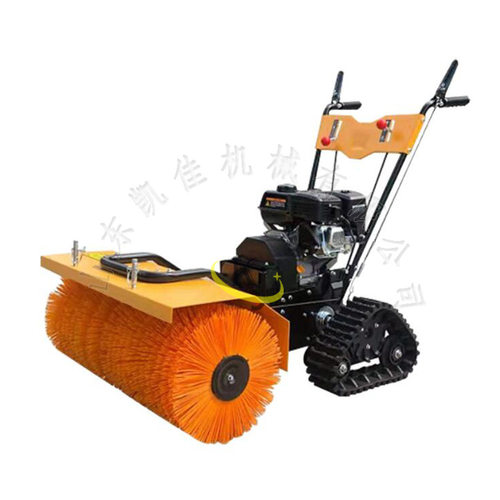 SD800手推履带扫雪机 柴油手推履带抛雪机 小区街道履带式扫雪机