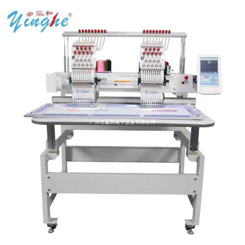 瀛和服装工业绣花机 绣帽机 yinghe 2Heads embroidery  machine