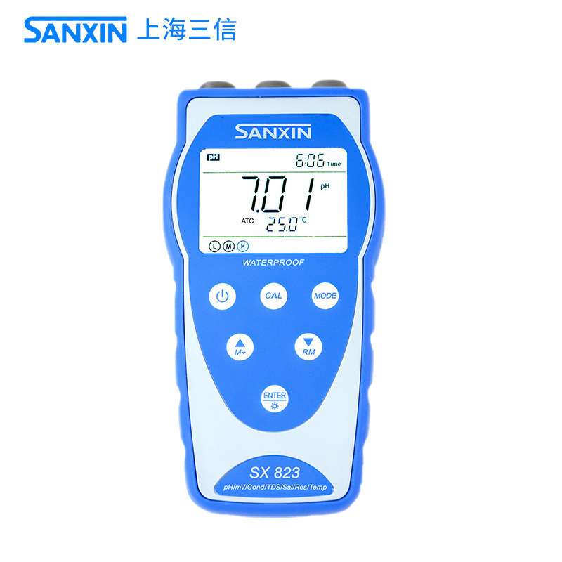 上海三信SX823/SX825便携式双参数测量仪 pH电导率测量仪 溶氧仪