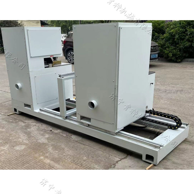 板材双端直角切角机 美式橱柜90度锯角机 木工双端直角切角设备