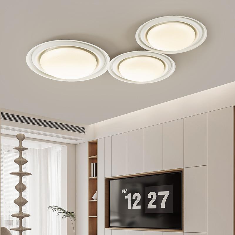 2025新款现代简约大气卧室客厅吸顶灯温馨奶油风客厅餐厅吊灯灯具