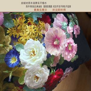 美人靠丝绒复古油长画定抱枕典床2657头垫软包雅腰气枕邮枕 包欧式
