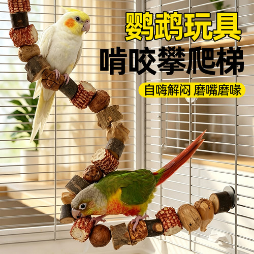 鹦鹉解闷啃咬攀爬梯玩具