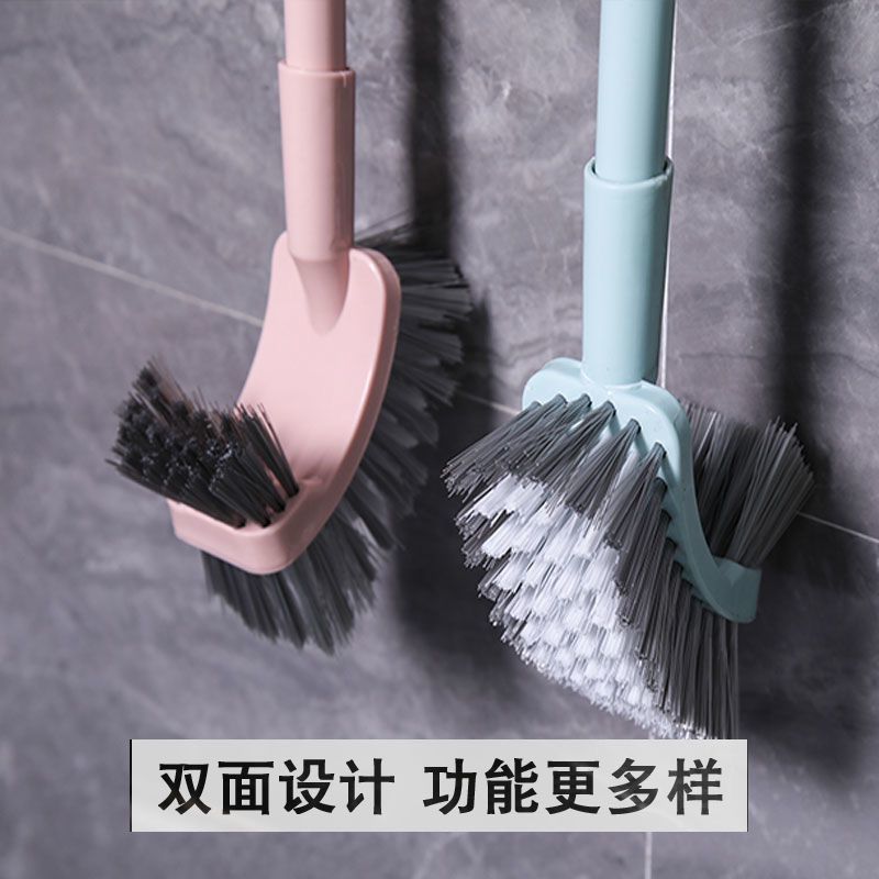 家用多功能双面长柄马桶刷加厚卫生间蹲厕浴室清洁刷子