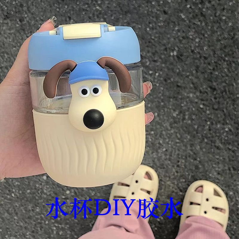 手机壳diy卡通水杯水壶粘饰品树脂配件3d立体贴防水专用胶水