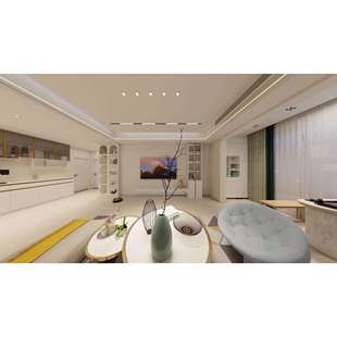 智能灯光设计出图地图效果图施工图客厅灯光装修图纸户型图设计