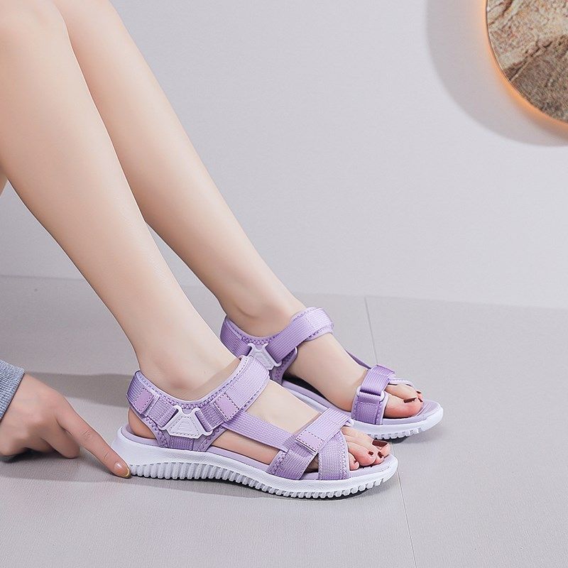 沙滩鞋女外穿2025夏季新款w魔术贴女鞋轻便软底不累脚女士运动凉,女鞋,沙滩鞋,淘宝优惠券,粉丝福利购,淘宝优惠卷