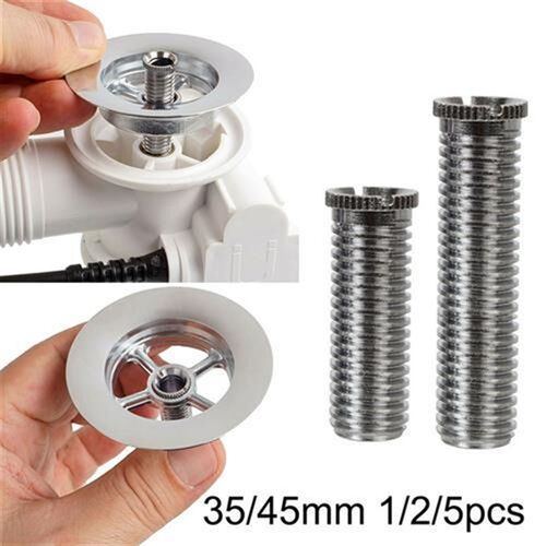 new1/2/5pc Kitchen Sink Basket Strainer ScrewRs M12 5mm/45mm