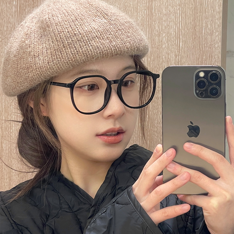 超轻磨砂黑框眼镜女近视可配度数素颜神I器大框显脸小眼睛镜框架