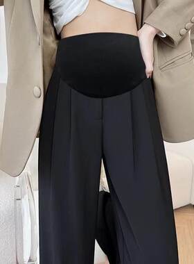 孕妇阔腿裤外穿秋装休闲西装裤女长裤孕早期秋冬款