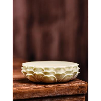 莲花底座奇石花瓶香炉佛像佛台底座佛桌神台装饰托盘托架禅意摆件