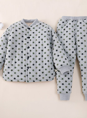 儿童校服神器内胆男童棉花棉服套装女童冬季加厚保暖棉衣二件套