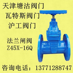 天津塘沽阀门 瓦特斯阀门 上海沪工阀门 法M兰闸阀Z45X-16Q